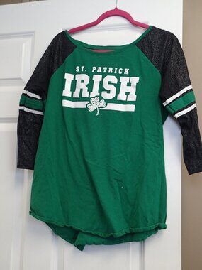 St. Patrick Irish Womens 3/4 Sleeve Tshirt